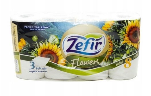 TP Zefír 3vr. celulóza TP Zefír 3vr. celulóza - Papírová hygiena Toaletní papír 3 až 4 vrstvý